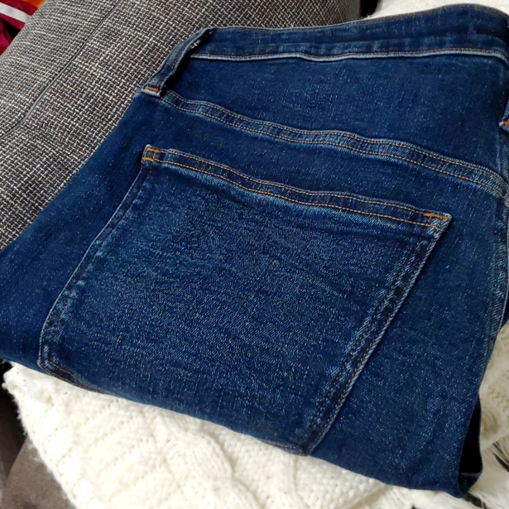 Madewell curvy high-rise skinny jeans 31 dark wash denim stretch women sexy hot - Picture 2 of 16